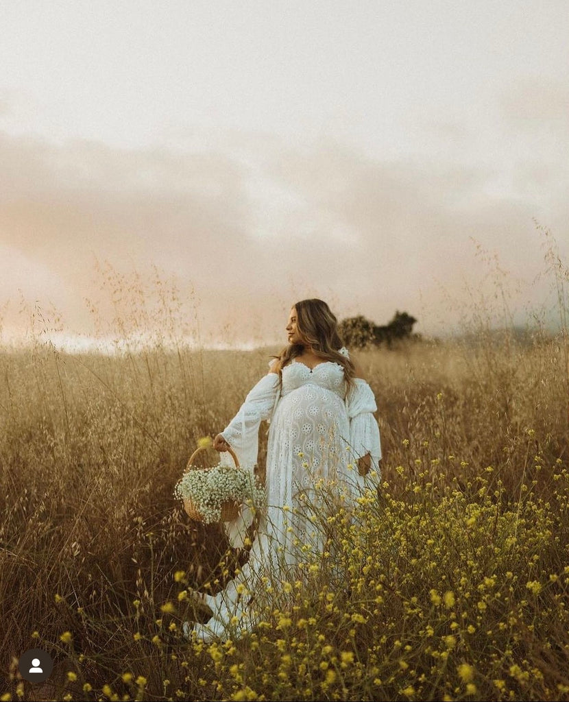 Ashlyn Dress Wild flower maternity dress salt gowns